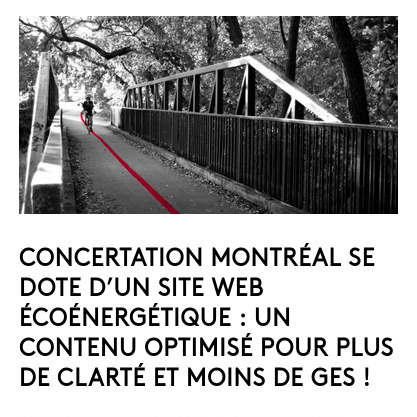 Concertation Montréal - Aperçu blogue