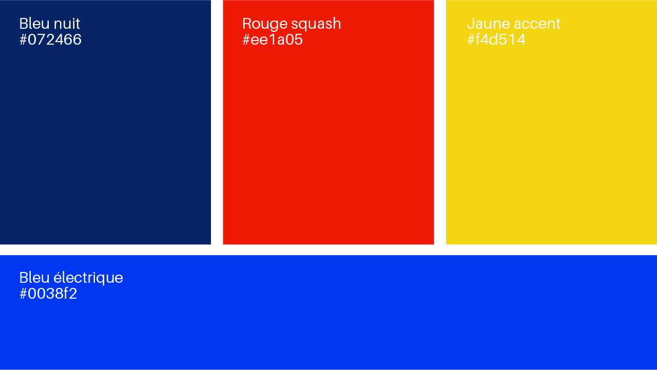 Squash Québec - Nouvelle palette de couleurs