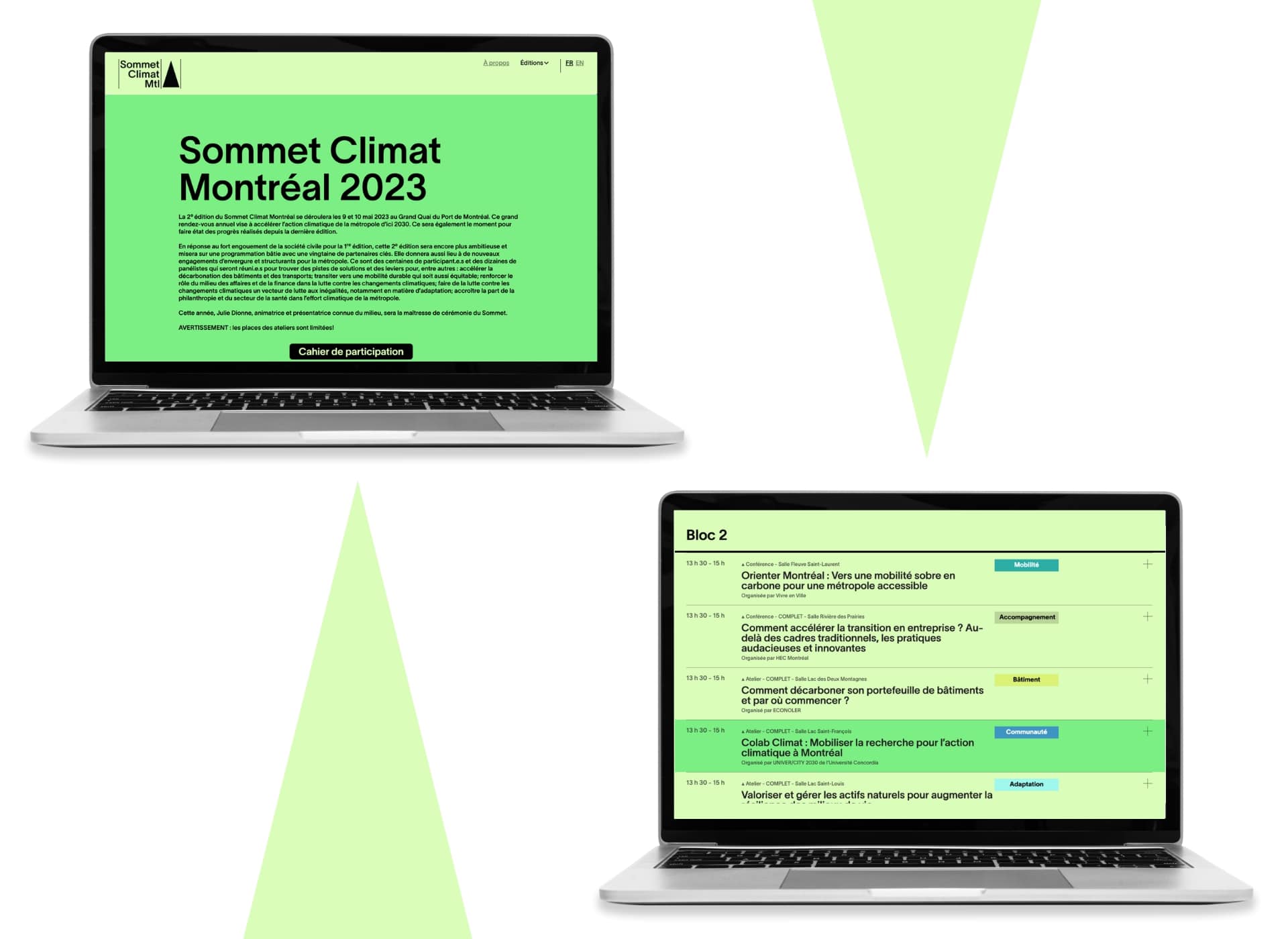 Sommet-Climat-Montreal-2023_Creation-du-site-web
