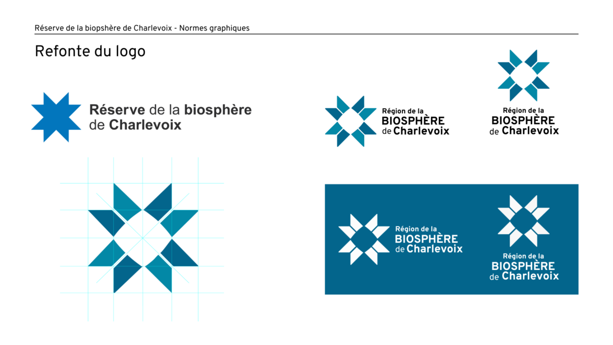 Charte graphique - Réserve Charlevoix _Refonte logo